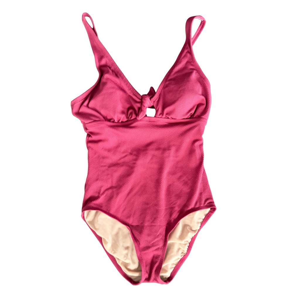 Kona Sol One Piece Swimsuit Size S Pink Keyhole Summer Vacation Beach Swim